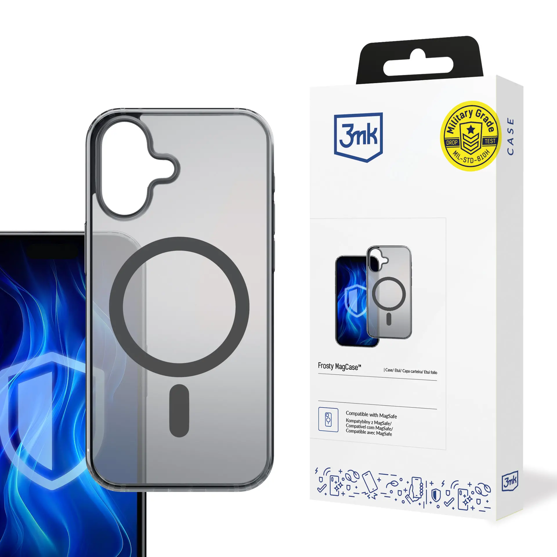 Etui 3mk Frosty MagCase iPhone 16 Plus Czarny