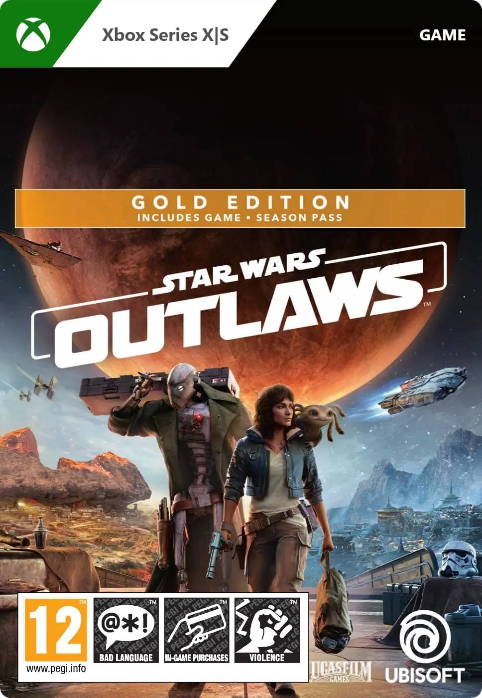 Star Wars Outlaws Edycja Gold [kod aktywacyjny] Gra na Xbox Series X/S
