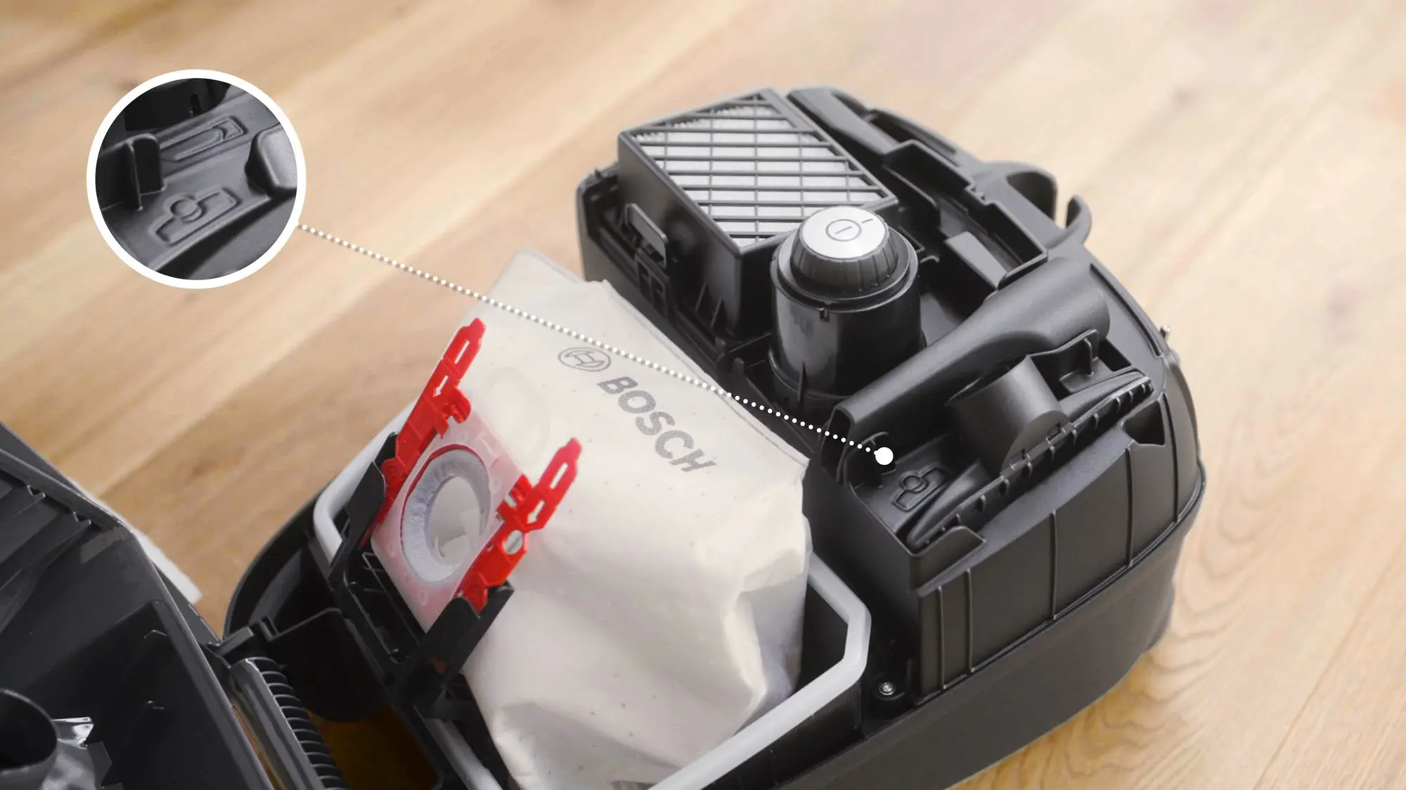 Odkurzacz Bosch ProSilence BGL41SIL2H 700W Szczotka do parkietów