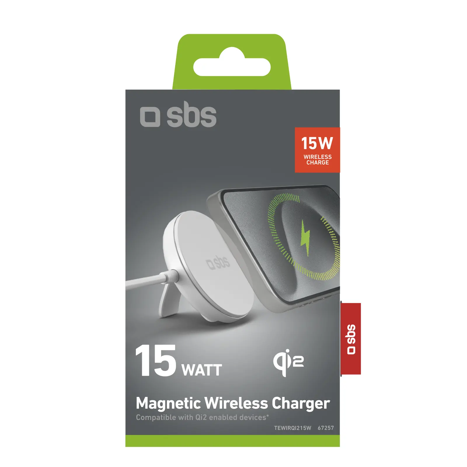 Ładowarka indukcyjna SBS MagSafe QI2 15W Biały