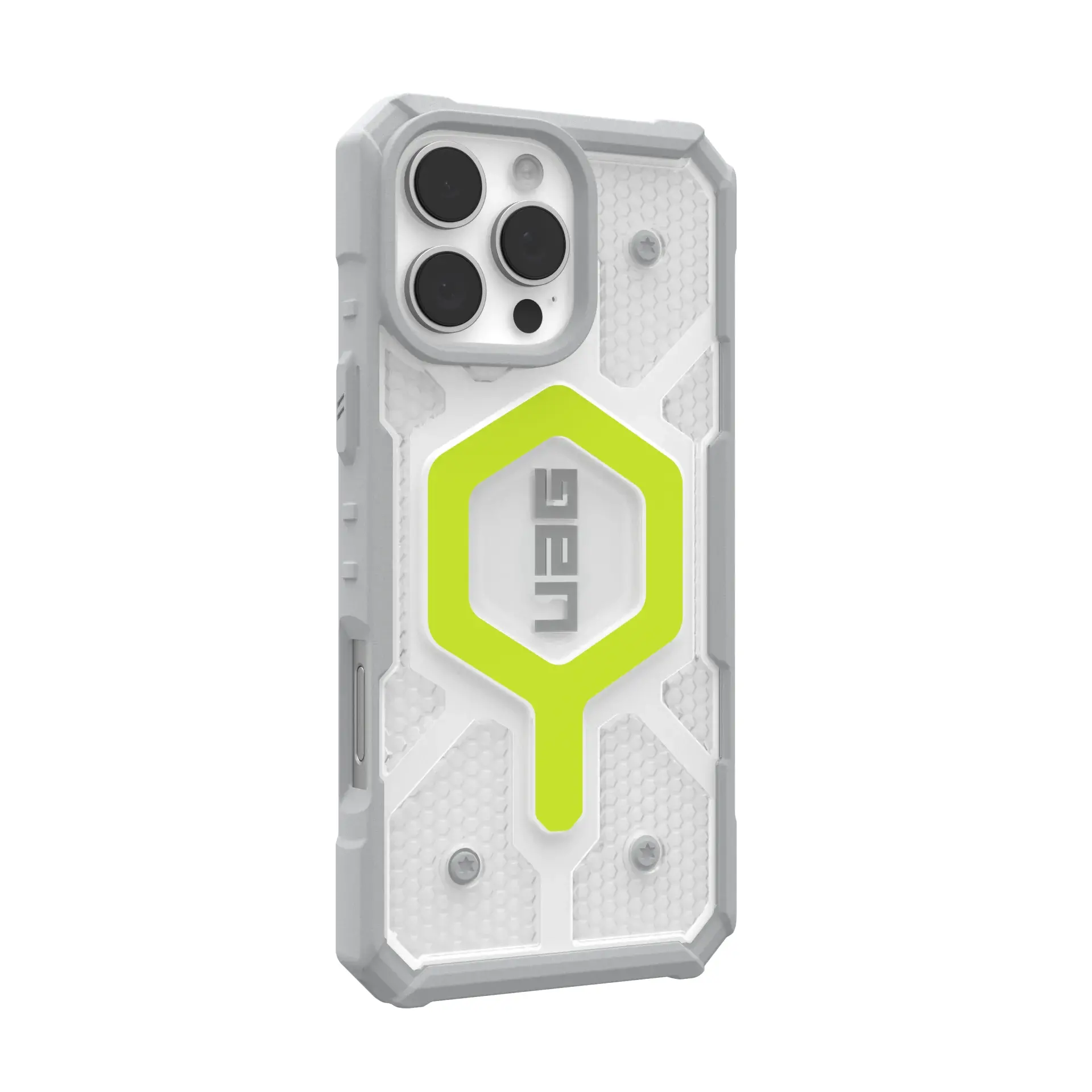 Etui UAG Bundle Pathfinder Clear Case Magsafe do iPhone 16 Pro Max Active Neon + smycz