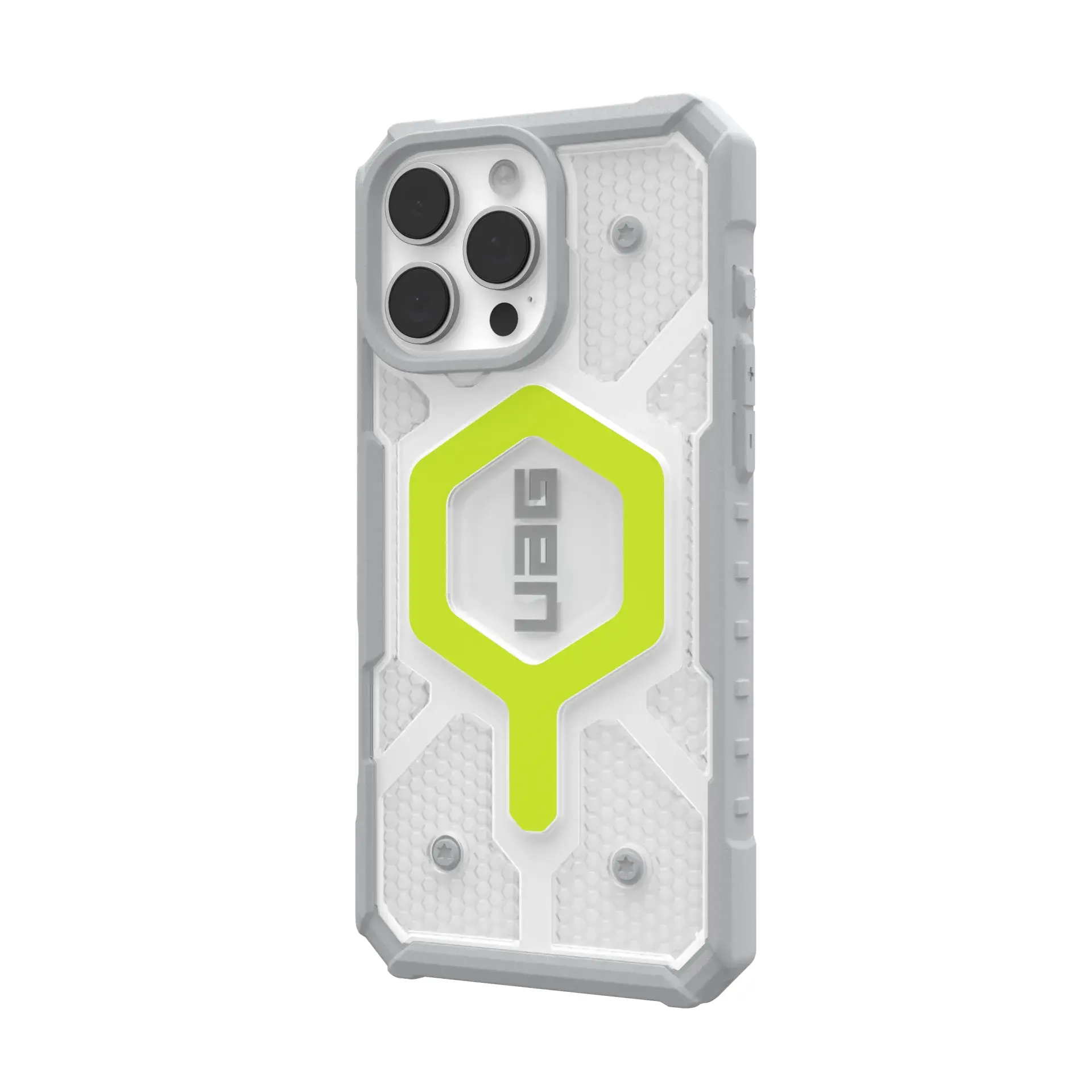 Etui UAG Bundle Pathfinder Clear Case Magsafe do iPhone 16 Pro Max Active Neon + smycz