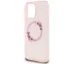 Etui Guess IML Flowers Wreath MagSafe do iPhone 16 Pro Max Różowy