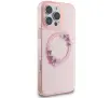 Etui Guess IML Flowers Wreath MagSafe do iPhone 16 Pro Max Różowy
