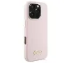 Etui Guess Silicone Script Metal Logo & Frame do iPhone 16 Pro Max Różowy