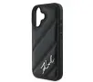 Etui Karl Lagerfeld Quilted Signature iPhone 16 Plus Czarny
