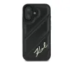 Etui Karl Lagerfeld Quilted Signature iPhone 16 Plus Czarny