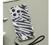 Etui Karl Lagerfeld IML Zebra Pattern & Cord iPhone 16 Pro Czarny