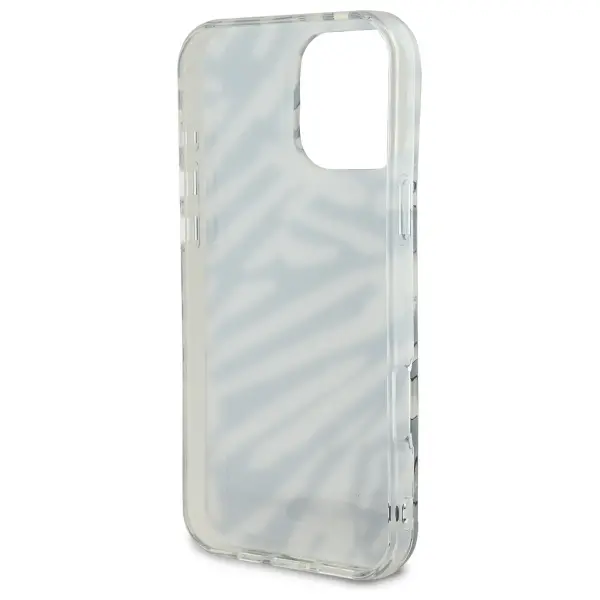 Etui Karl Lagerfeld IML Zebra Pattern & Cord iPhone 16 Pro Czarny