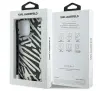 Etui Karl Lagerfeld IML Zebra Pattern & Cord iPhone 16 Pro Czarny