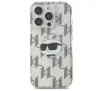 Etui Karl Lagerfeld IML Choupette Head Electroplated do iPhone 16 Pro Przezroczysty