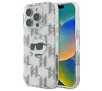 Etui Karl Lagerfeld IML Choupette Head Electroplated do iPhone 16 Pro Przezroczysty