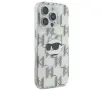 Etui Karl Lagerfeld IML Choupette Head Electroplated do iPhone 16 Pro Przezroczysty