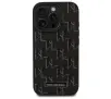 Etui Karl Lagerfeld Leather Monogram Metal Logo MagSafe do iPhone 16 Pro Max Czarny