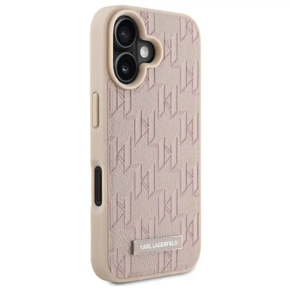 Etui Karl Lagerfeld Hot Stamp MagSafe do iPhone 16 Różowy