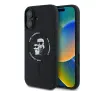 Etui Karl Lagerfeld Silicone Karl&Choupette Ring MagSafe do iPhone 16 Plus Czarny