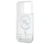 Etui Karl Lagerfeld Liquid Glitter Karl&Choupette Head MagSafe do iPhone 15 Pro Max Przezroczysty