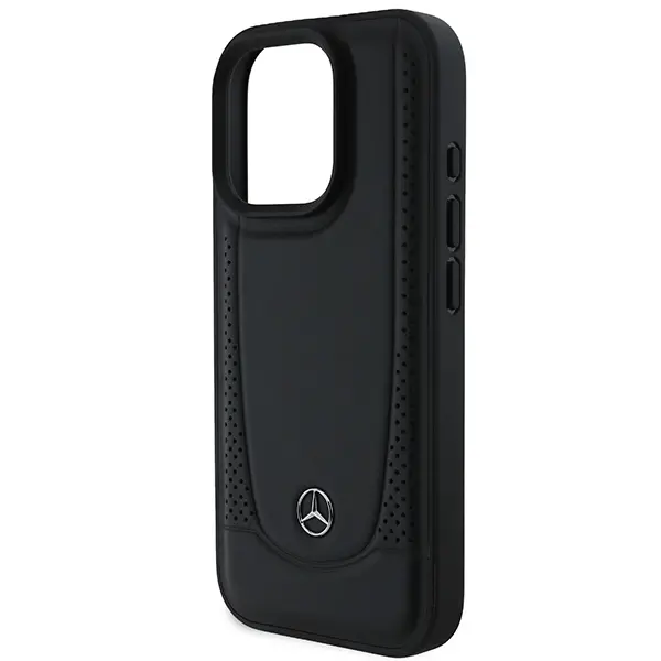 Etui Mercedes-Benz Leather Urban do iPhone 16 Pro Max Czarny