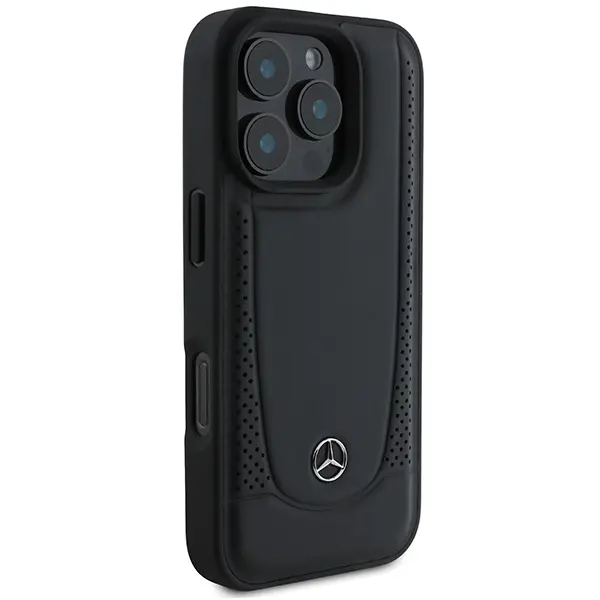 Etui Mercedes-Benz Leather Urban do iPhone 16 Pro Max Czarny