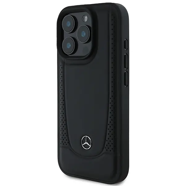 Etui Mercedes-Benz Leather Urban do iPhone 16 Pro Max Czarny