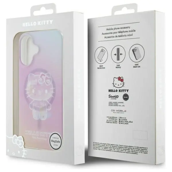 Etui Hello Kitty IML 50TH Anniversary MagSafe do iPhone 16 Różowy