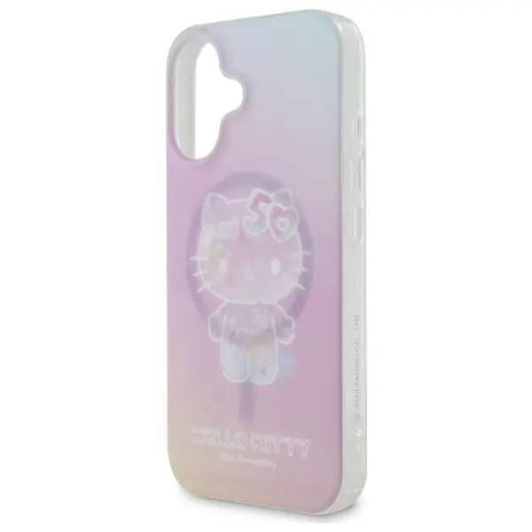 Etui Hello Kitty IML 50TH Anniversary MagSafe do iPhone 16 Różowy