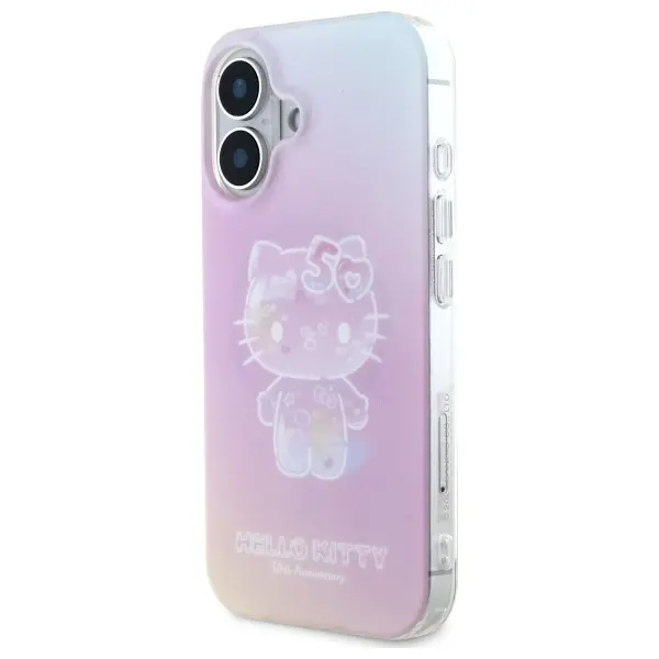 Etui Hello Kitty IML 50TH Anniversary MagSafe do iPhone 16 Różowy