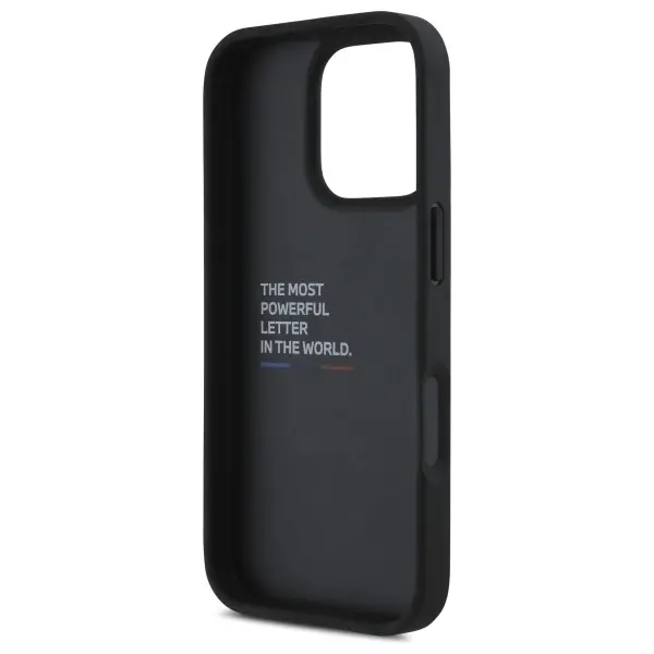 Etui BMW M Grip Stand Smooth and Carbon do iPhone 16 Pro Max Czarny