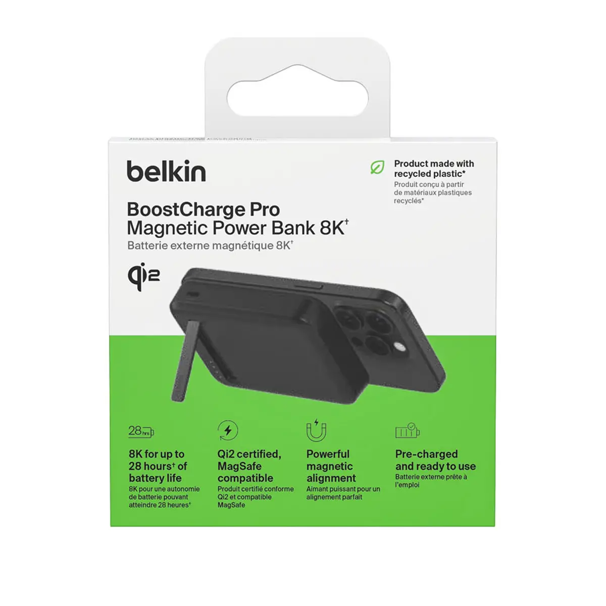 Powerbank Belkin BPD007BTBK BoostCharge Pro Magnetic 8000mAh 15W Qi2 MagSafe Czarny