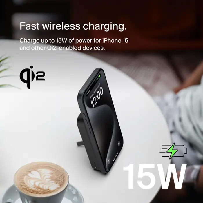 Powerbank Belkin BPD007BTBK BoostCharge Pro Magnetic 8000mAh 15W Qi2 MagSafe Czarny