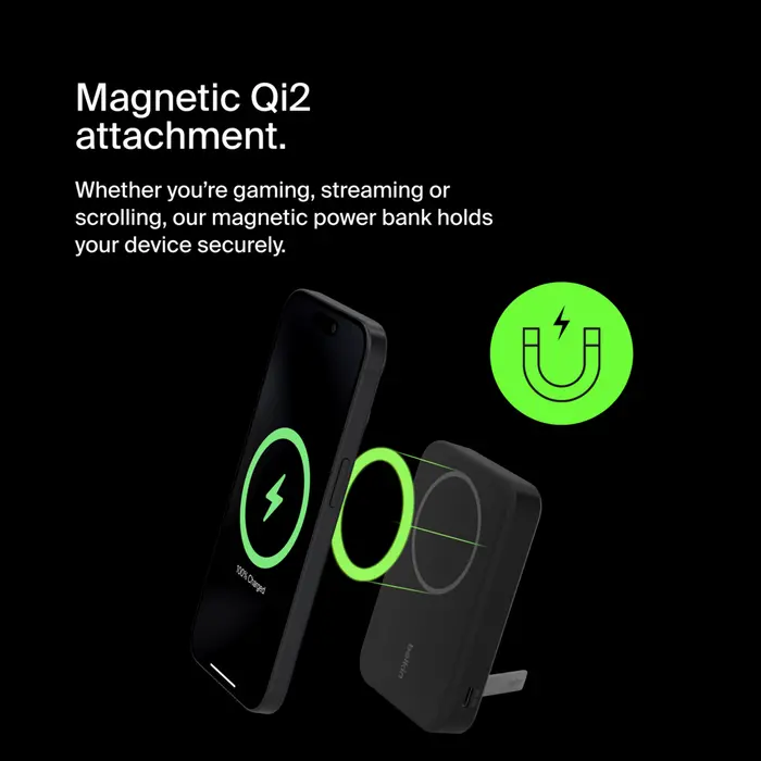 Powerbank Belkin BPD007BTBK BoostCharge Pro Magnetic 8000mAh 15W Qi2 MagSafe Czarny