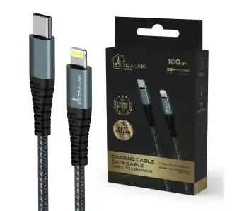 Kabel Extralink USB-C do Lightning 27W 1m Czarny