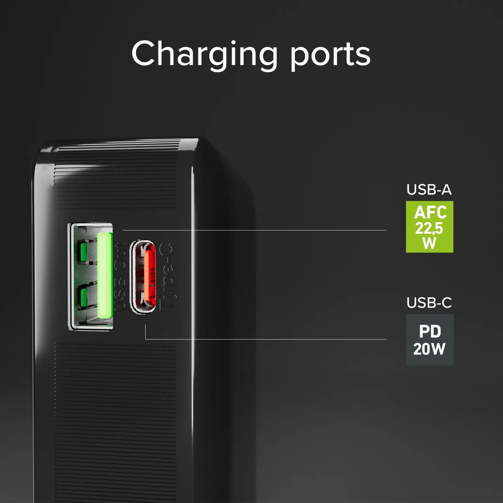 Powerbank SBS TTBB10000LCDTCPD20K 10000mAh PD 20W Wbudowany kabel USB-C Czarny