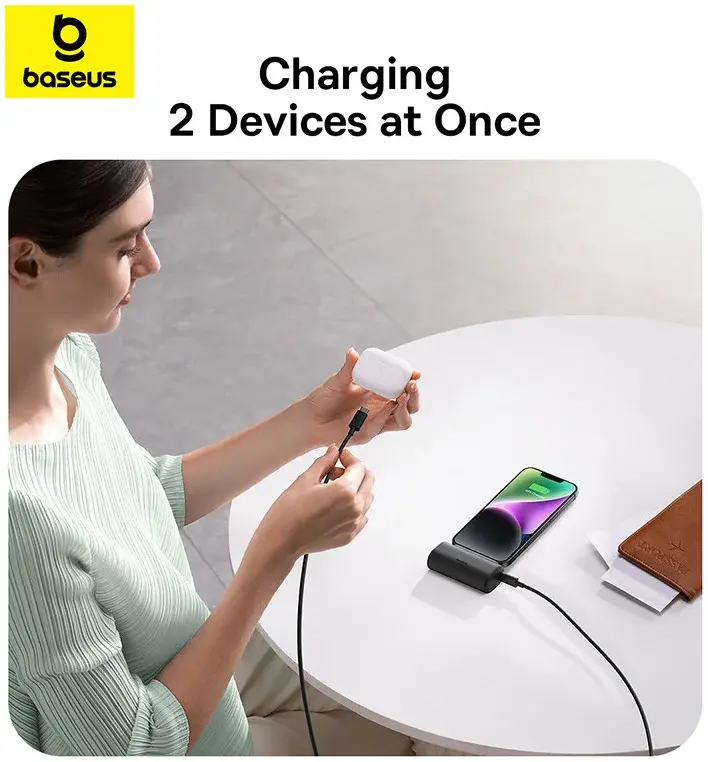 Powerbank Baseus Compact IP 5000mAh 20W Lightning Niebieski