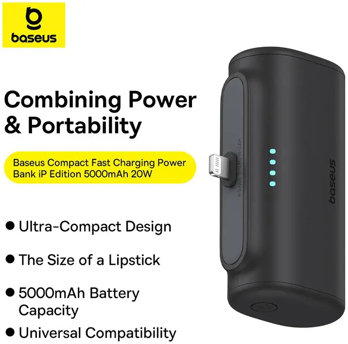 Powerbank Baseus Compact IP 5000mAh 20W Lightning Niebieski