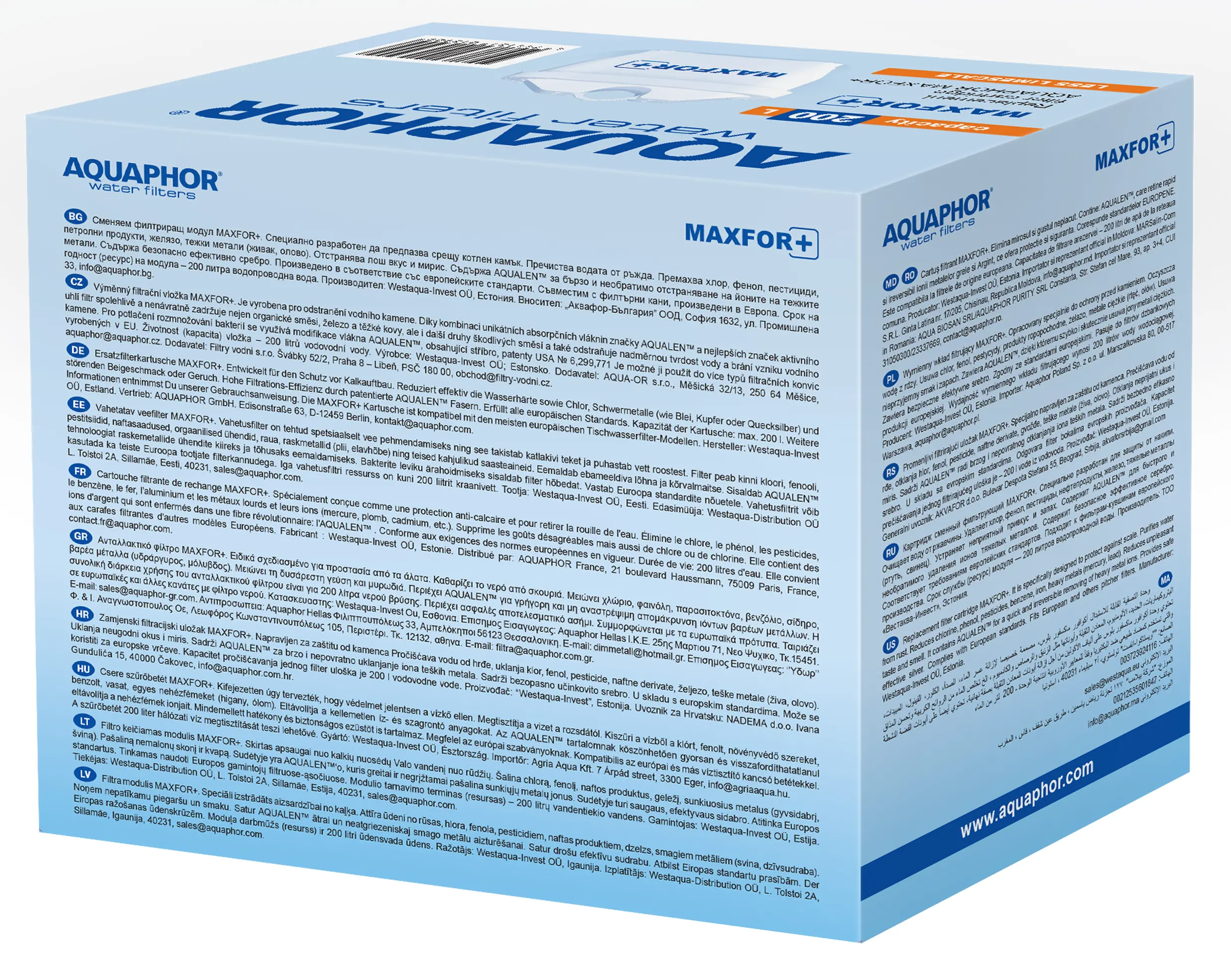 Wkład filtrujący Aquaphor Maxfor Plus 6szt.
