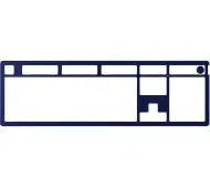 HyperX Alloy Rise Top Plate Granatowy