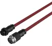 Kabel USB HyperX Spiralny 1,37m Czarno-czerwony