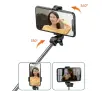 Selfie stick Hurtel WHS1Y 1m Czarno-srebrny