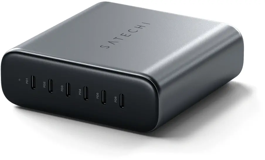 Zasilacz do laptopa Satechi USB-C 6-Port GaN Charger 200W