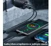 Ładowarka sieciowa USAMS USB-C+USB GaN 47W PD+QC Fast Charging Czarny