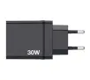 Ładowarka sieciowa Verbatim GaN 30W PD QC 3xUSB-A 1xUSB-C Czarny