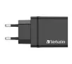 Ładowarka sieciowa Verbatim GaN 30W PD QC 3xUSB-A 1xUSB-C Czarny