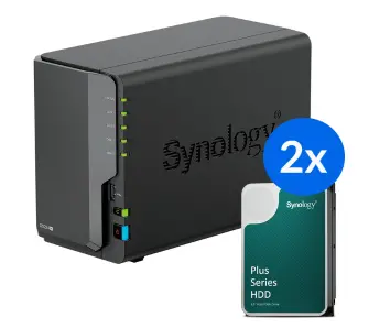 Dysk sieciowy Synology DS224+-24T-10-2 Czarny