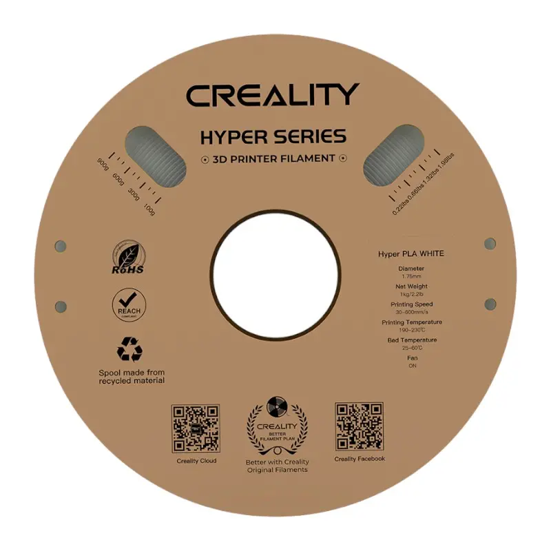 Filament Creality Hyper PLA 1,75mm Biały