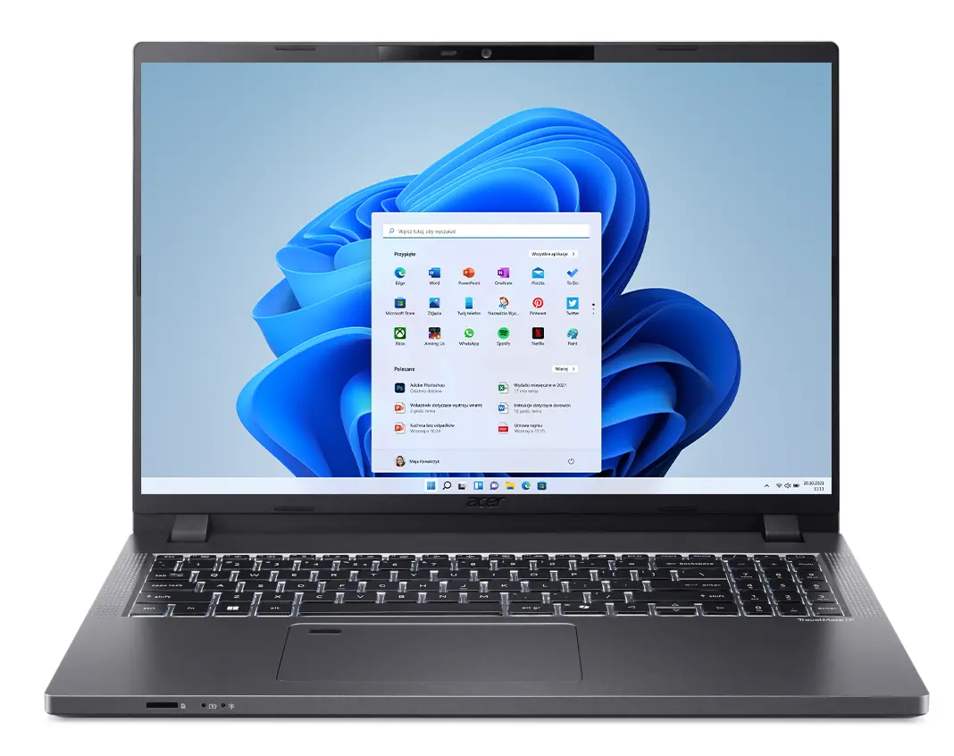 Laptop Acer TravelMate P2 16 TMP216-51-G2-TCO 16" Core 5 120U 16GB RAM 512GB Dysk SSD Win11 Pro Szary