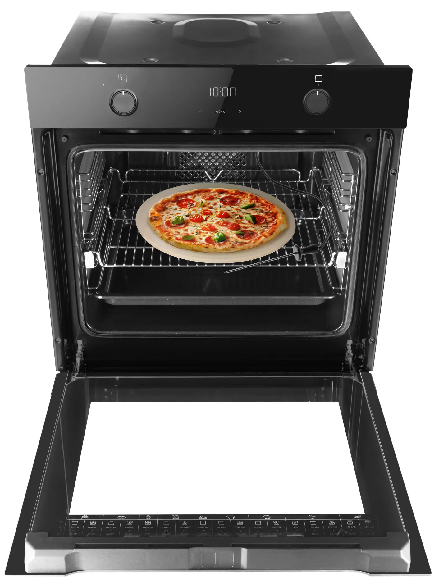 Piekarnik elektryczny parowy Amica EED37671BA X-Type Steam Pizza Termoobieg Termosonda Czarny