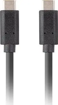 Kabel Lanberg USB-C do USB-C PD 100W 1,8mm Czarny