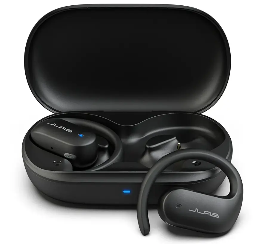 Słuchawki bezprzewodowe JLab JBuds Open Sport Dokanałowe Bluetooth 5.1 Czarny