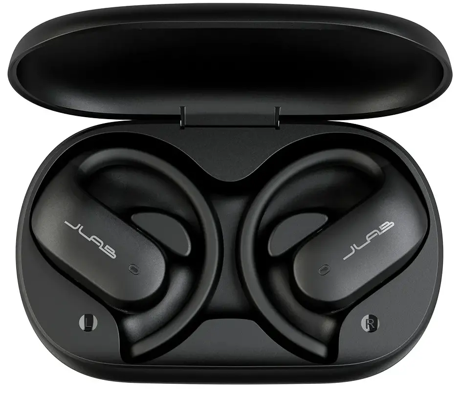 Słuchawki bezprzewodowe JLab JBuds Open Sport Dokanałowe Bluetooth 5.1 Czarny